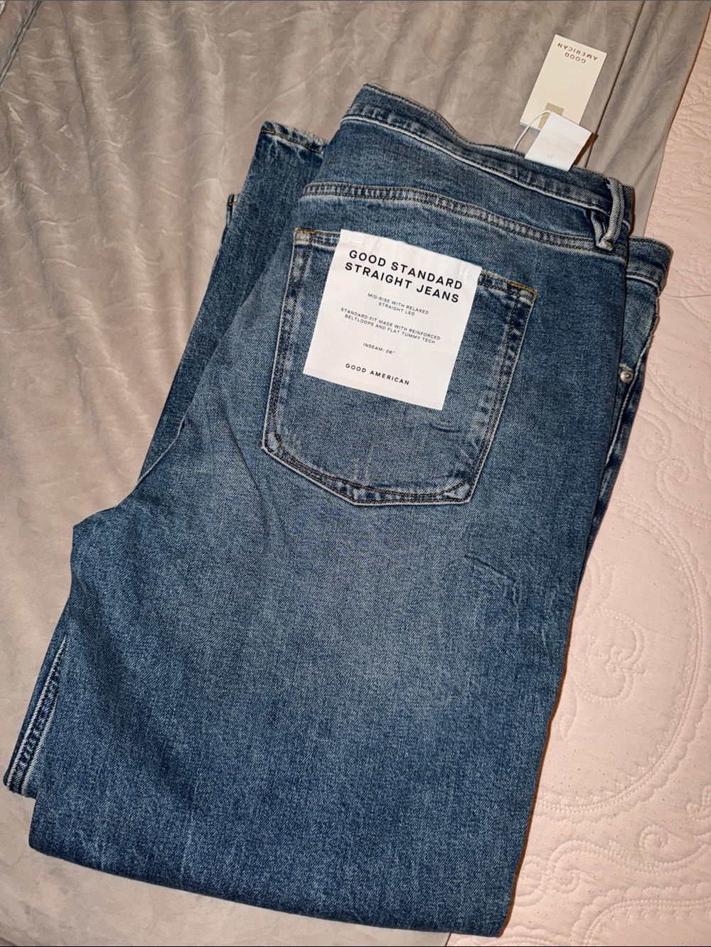 Good American Men's Straight Jeans - Blue Wash